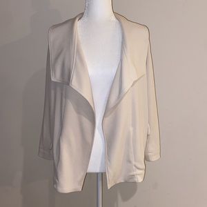 Banana Republic Off-White Jacket with Ties, Blazer-Like Front Panelling